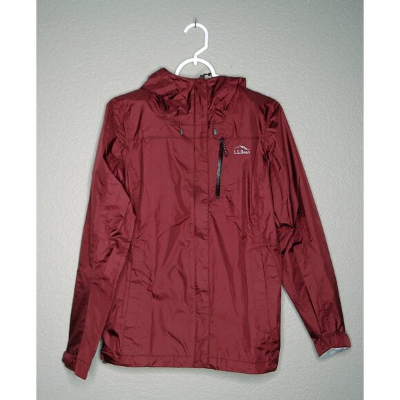 L.L. Bean Women's Burgundy Trail Model Rain Jacket Size XS NEW - Picture 1 of 9